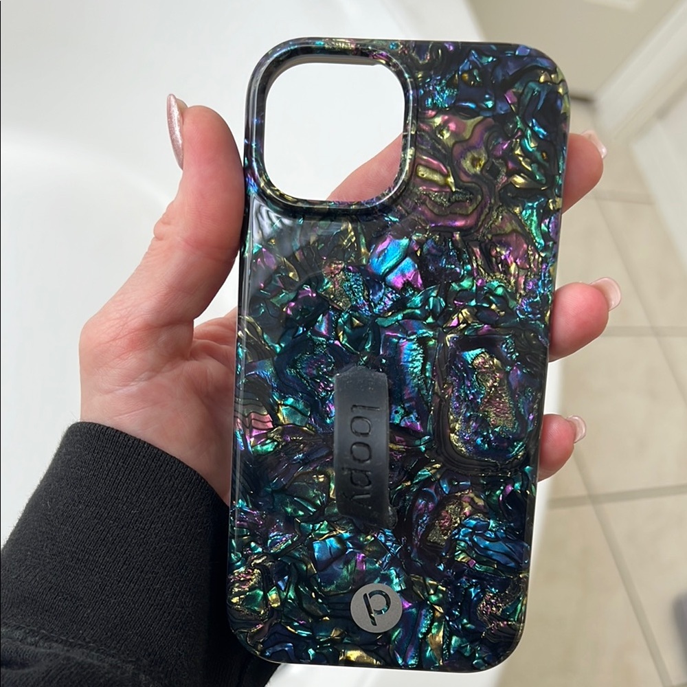 NWOT Loopy Case Black Abalone Phone Case